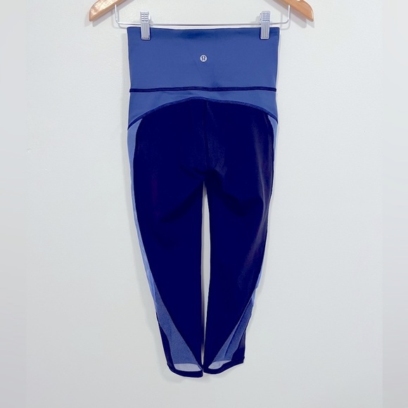 Lululemon Colour Me Ombre Crop *21" Midnight Navy/Gatsby Blue/Visto Blue 4 - Picture 12 of 16